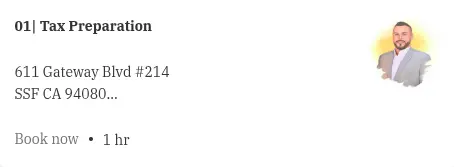 00 | Cita para Preparacion de Impuestos 1